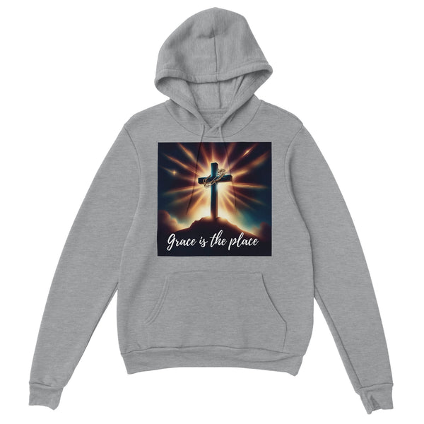 Grace is the Place (no back) - Classic Unisex Pullover Hoodie