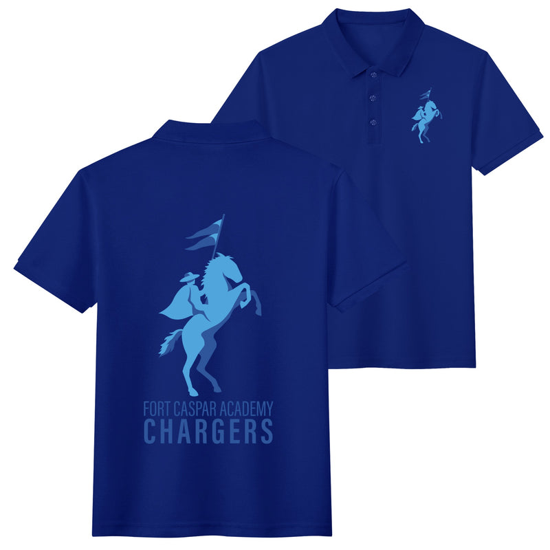 FCA - Unisex Half printed Cotton Polo Shirt