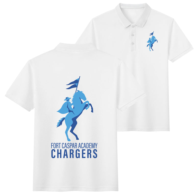 FCA - Unisex Half printed Cotton Polo Shirt