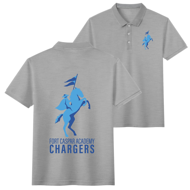 FCA - Unisex Half printed Cotton Polo Shirt