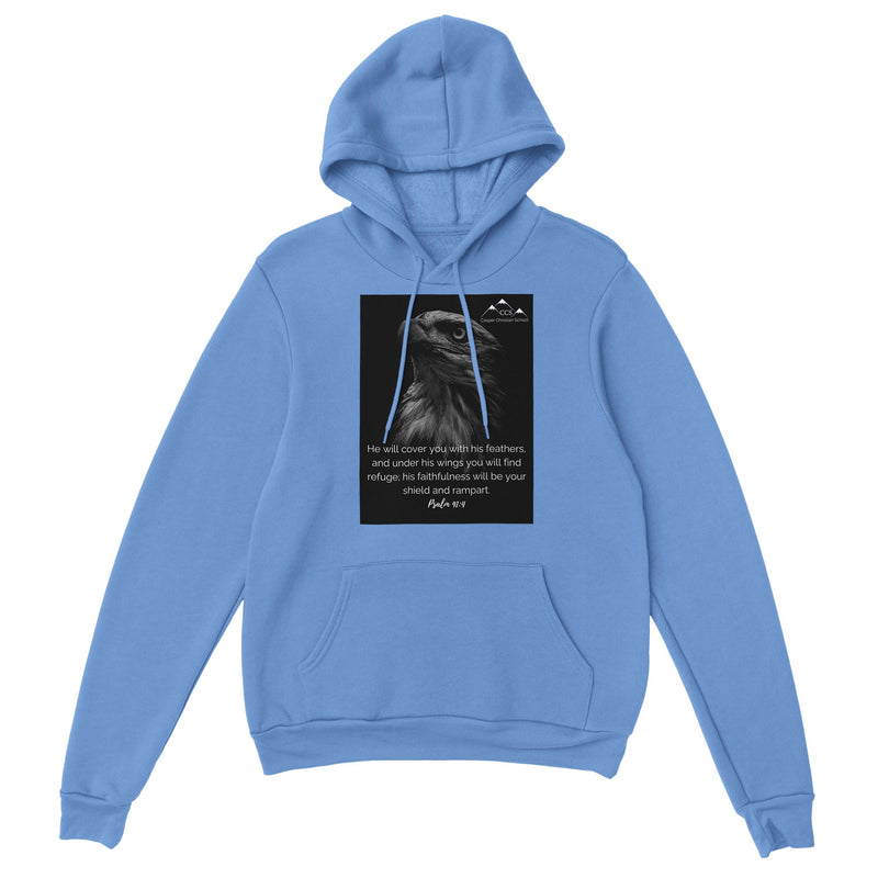 Psalm 91:4 (Eagle 2) - Classic Unisex Pullover Hoodie