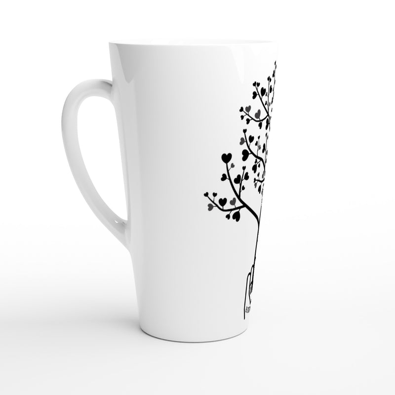 Kindness Tree - White Latte 17oz Ceramic Mug