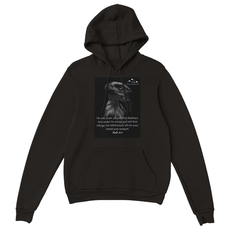 Psalm 91:4 (Eagle 2) - Classic Unisex Pullover Hoodie