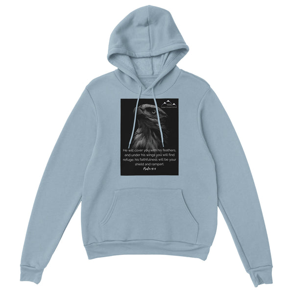 Psalm 91:4 (Eagle 2) - Classic Unisex Pullover Hoodie