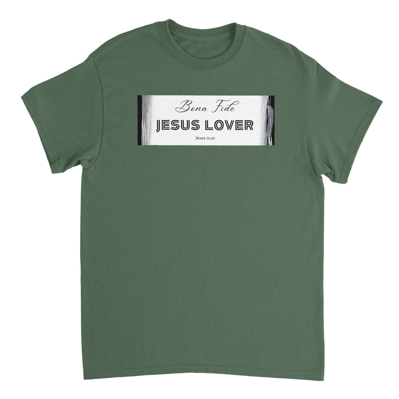 Bona Fide Jesus Lover #2 - Heavyweight Unisex Crewneck T-shirt