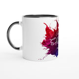 SHAKEN - White 11oz Ceramic Mug with Color Inside