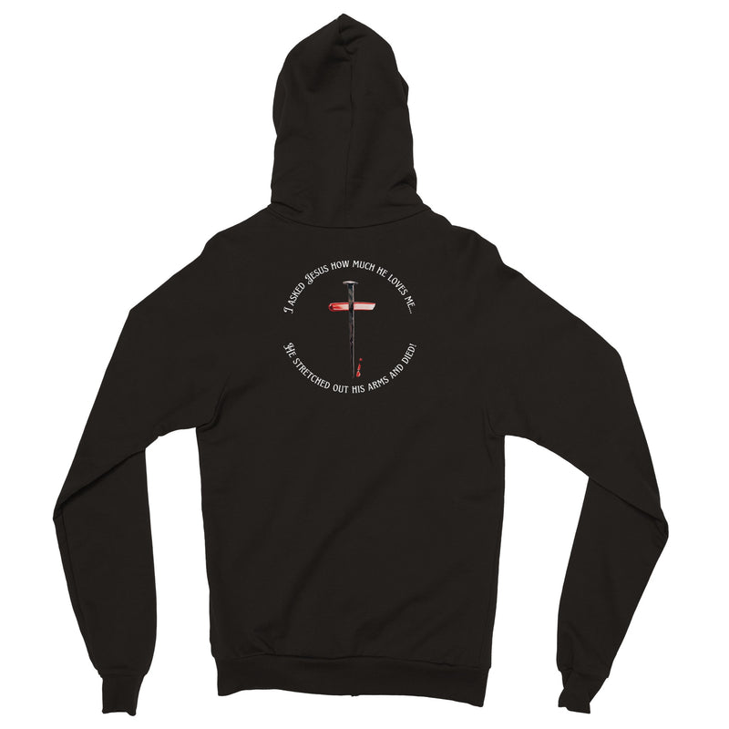 He Stretched out His Arms - Classic Unisex Zip Hoodie