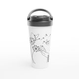 Be Kind 5 - White 15oz Stainless Steel Travel Mug