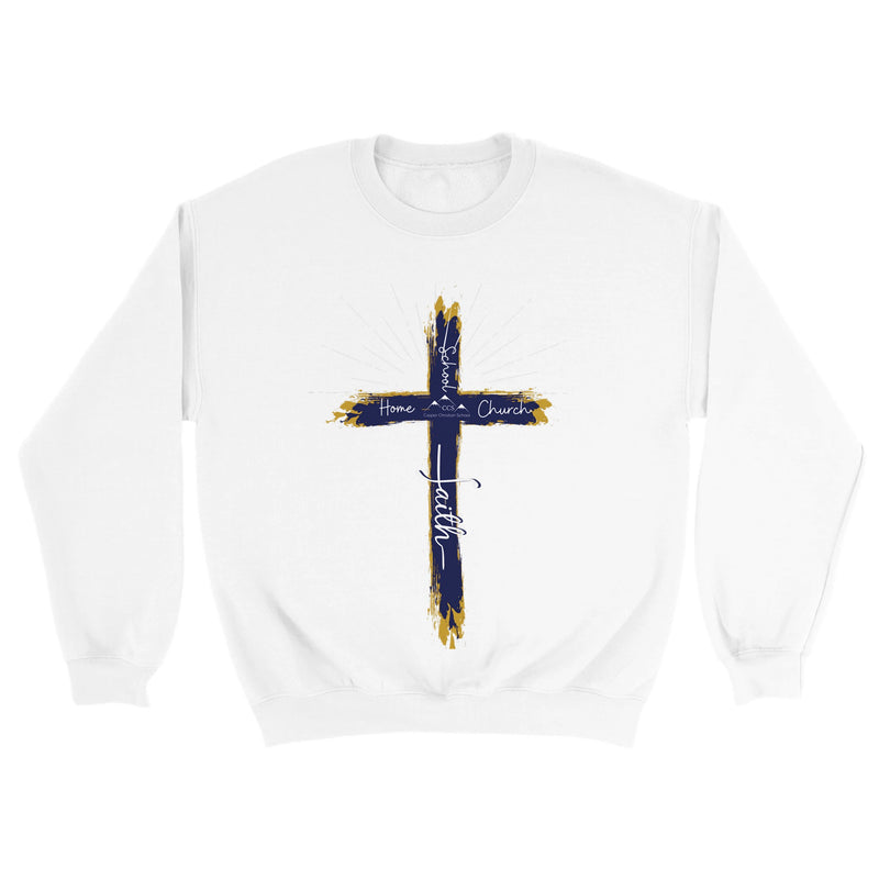 Faith Cross (CCS) - Classic Unisex Crewneck Sweatshirt