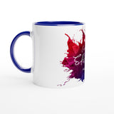 SHAKEN - White 11oz Ceramic Mug with Color Inside