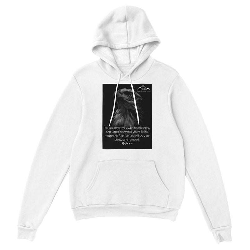 Psalm 91:4 (Eagle 2) - Classic Unisex Pullover Hoodie