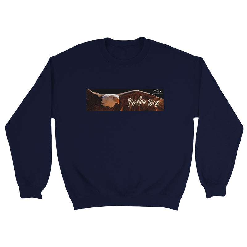 Psalm 91:4 (Eagle 1) - Classic Unisex Crewneck Sweatshirt