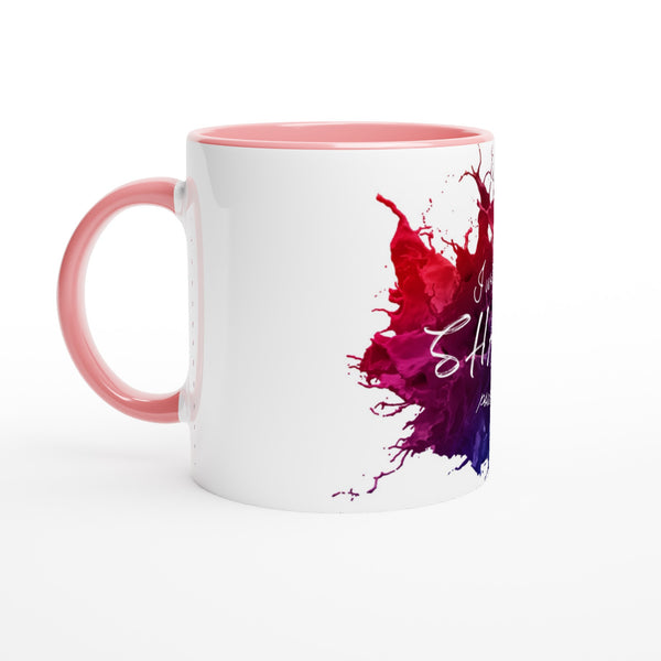 SHAKEN - White 11oz Ceramic Mug with Color Inside