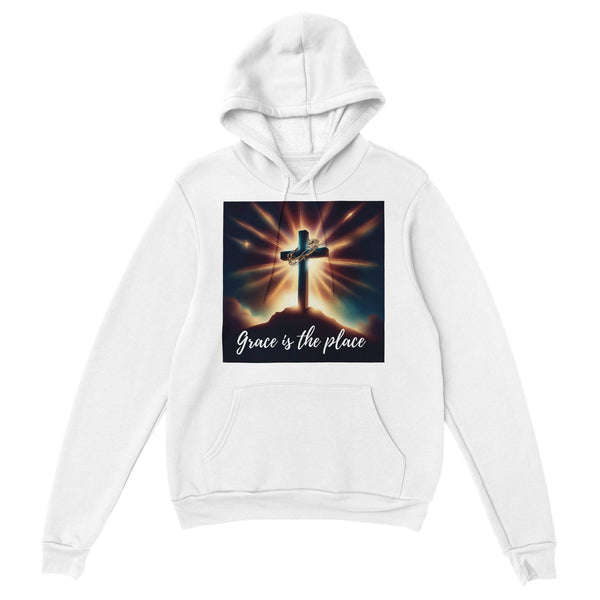 Grace is the Place (no back) - Classic Unisex Pullover Hoodie