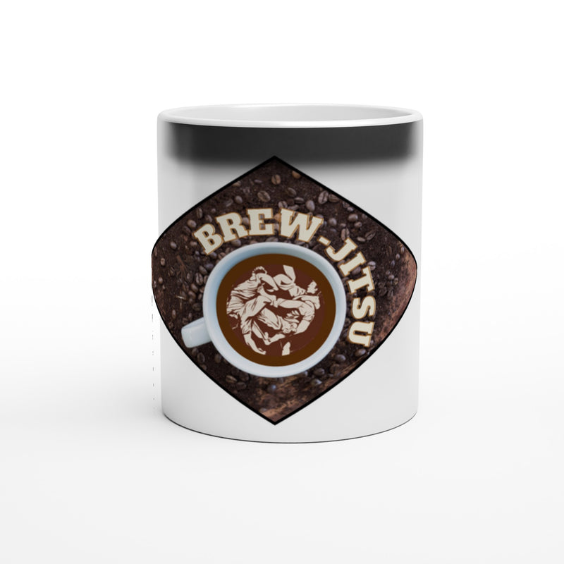 Brew-Jitsu Ceramic Mug,Surprise Mug,. Temperature-Sensitive Design,Surprise Mug Magic Heat-Activated Mug, Color-Changing Coffee, Temperature-Sensitive Design, Surprise Mug, Unique Beverage Cup Cup Surprise Mug