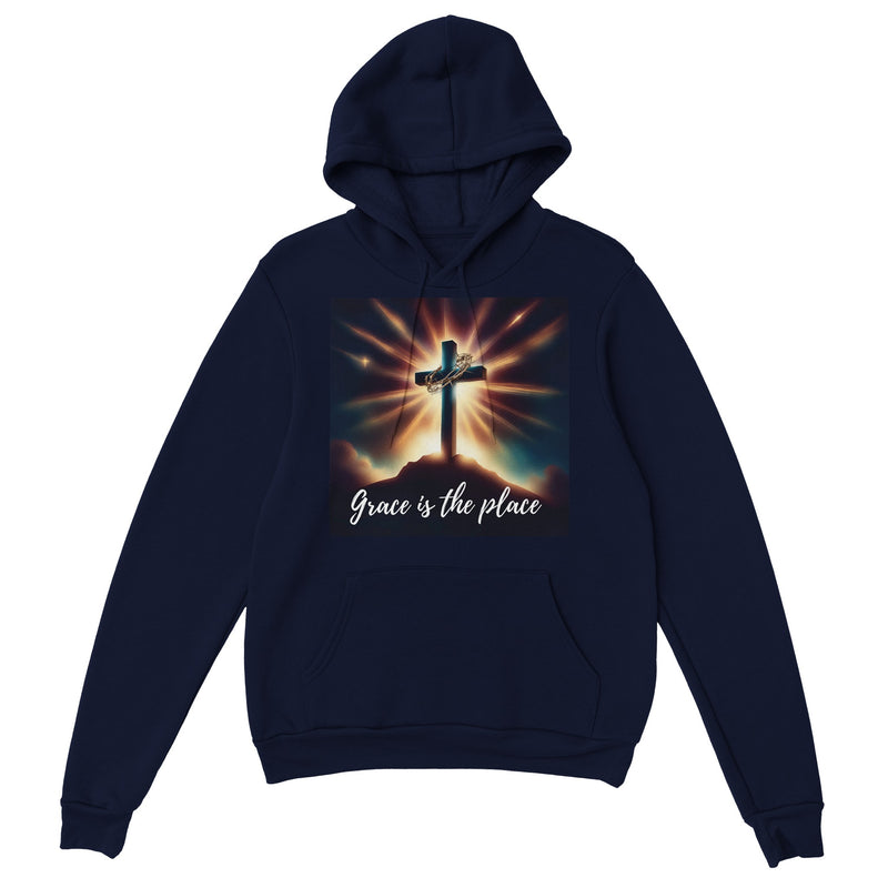 Grace is the Place (no back) - Classic Unisex Pullover Hoodie