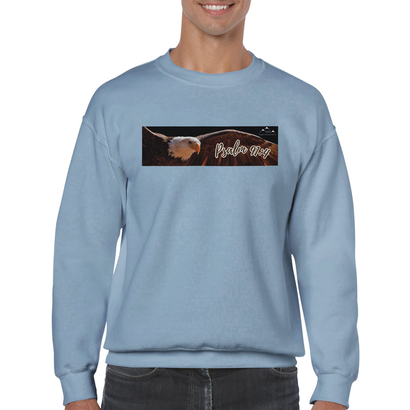 Psalm 91:4 (Eagle 1) - Classic Unisex Crewneck Sweatshirt