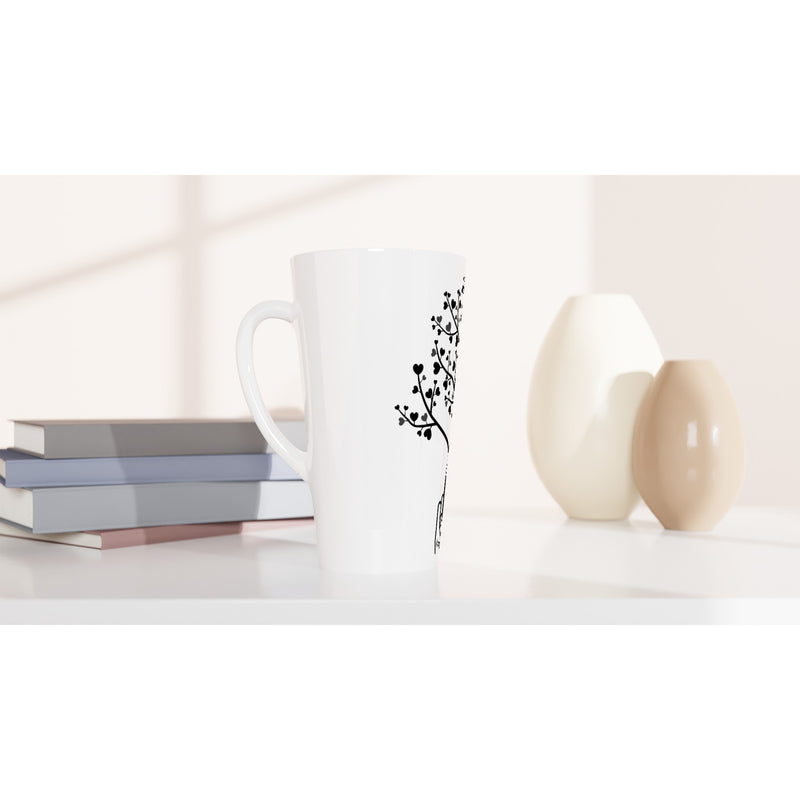 Kindness Tree - White Latte 17oz Ceramic Mug