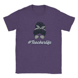 Teacher Life Plaid - Classic Unisex Crewneck T-shirt