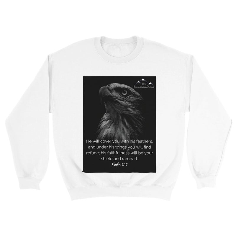 Psalm 91:4 (Eagle 2) - Classic Unisex Crewneck Sweatshirt