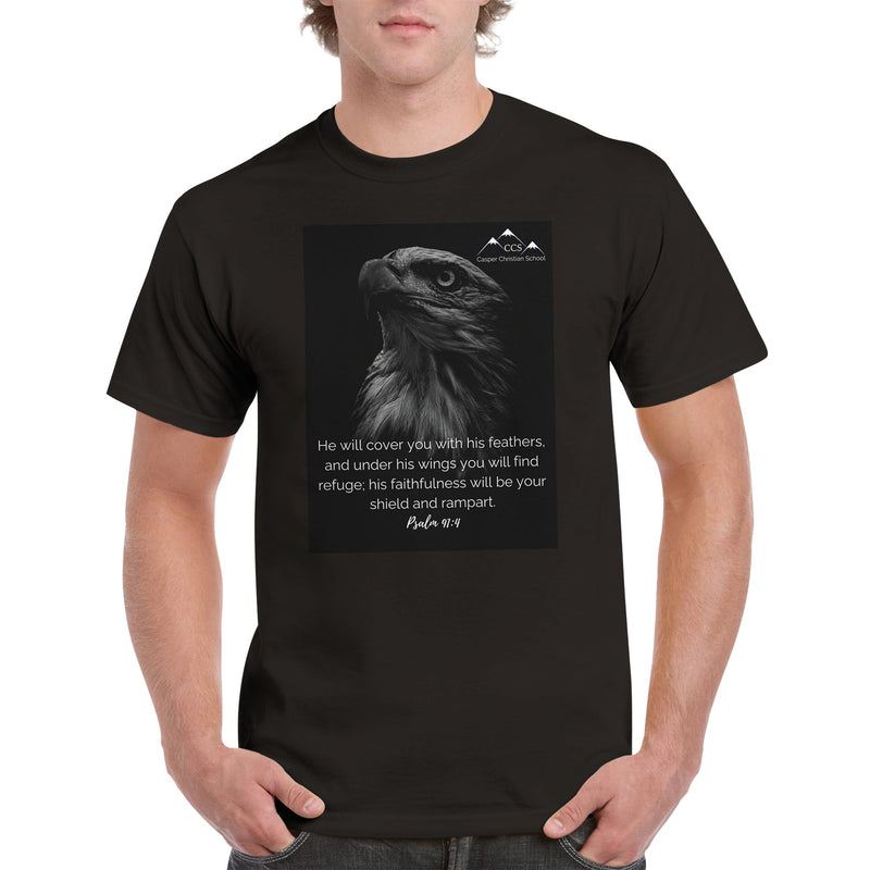 Psalm 91:4 (Eagle 2) - Heavyweight Unisex Crewneck T-shirt