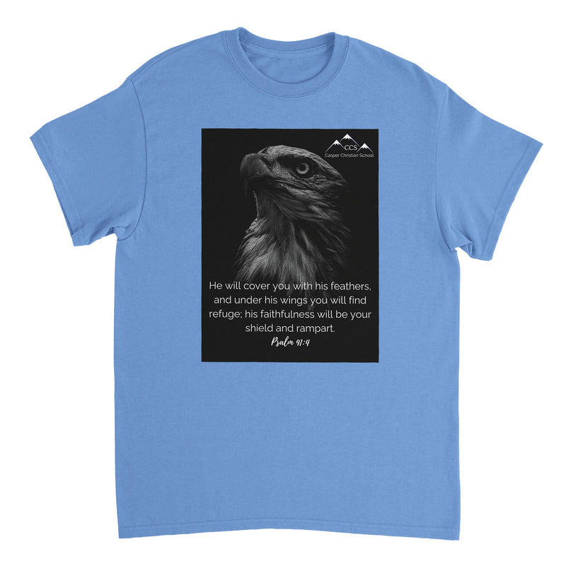 Psalm 91:4 (Eagle 2) - Heavyweight Unisex Crewneck T-shirt