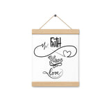 Faith Hope Love - Poster with hangers