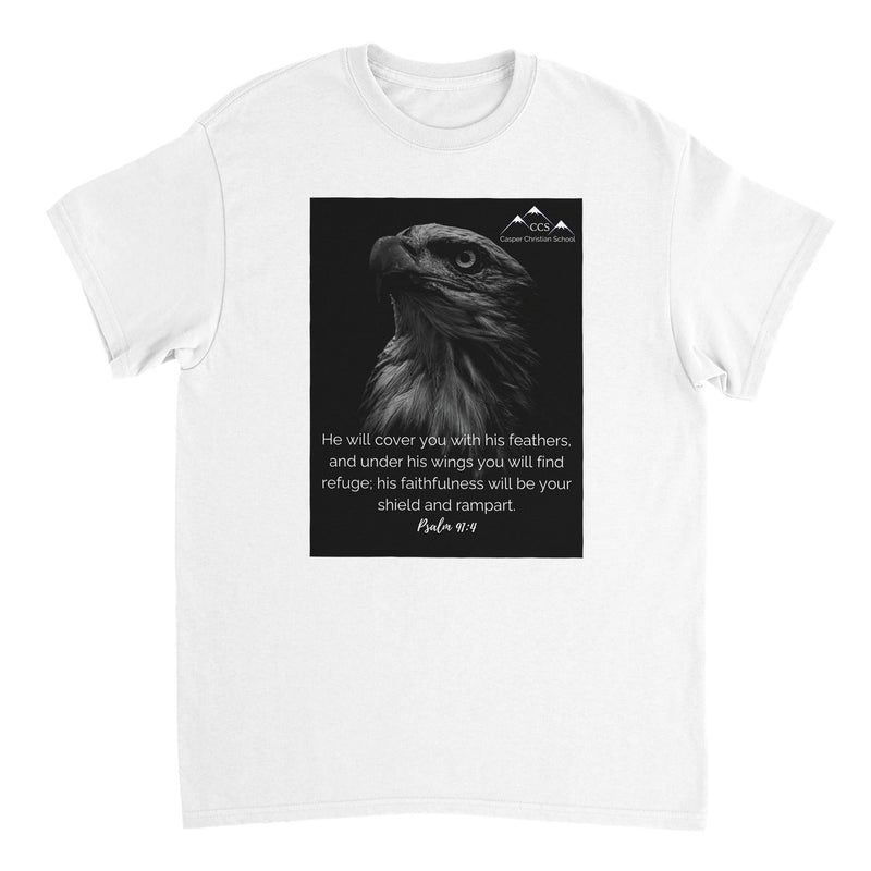 Psalm 91:4 (Eagle 2) - Heavyweight Unisex Crewneck T-shirt