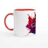 SHAKEN - White 11oz Ceramic Mug with Color Inside