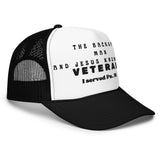 Backup man- veteran: Foam trucker hat