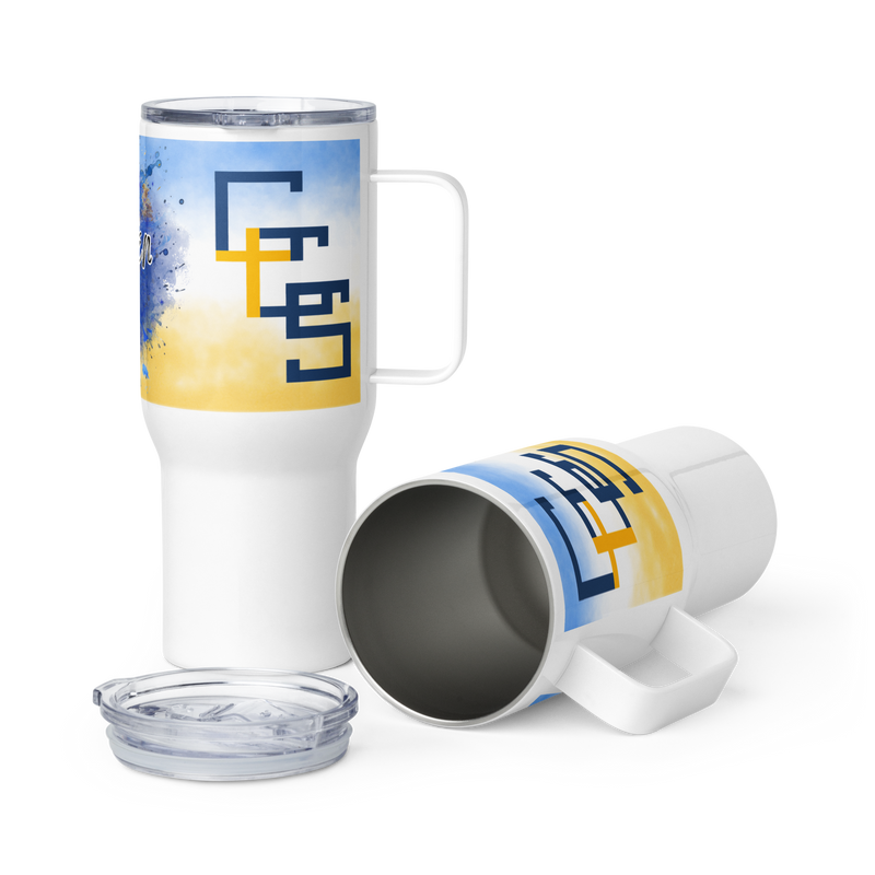 Shaken with CCS - Travel mug with a handle