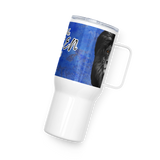 Shaken with Lion - Travel mug with a handle