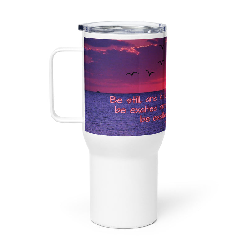 Psalm 46:10 - Travel mug with a handle