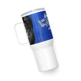 Shaken with Lion - Travel mug with a handle